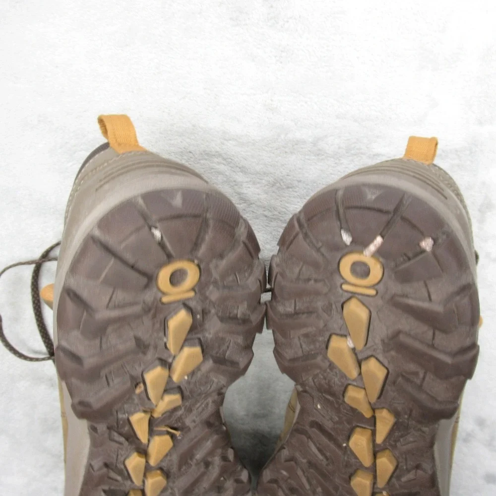 Oboz Hiking Boots Men 9 Green Lace-Up Sypes Mid Leather Waterproof Trail Outdoor